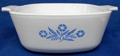Corning Ware P-1-3/4-B Blue Cornflower Casserole - NO LID N3