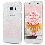 Badalink Galaxy S7 Edge Case Clear Soft TPU Rubber Skin Bumper Case Shockproof Flexible Easy Grip Colorful Painting... N72
