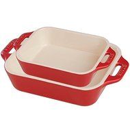 Staub 2pc Rectangular Baking Dish Set (Cherry)