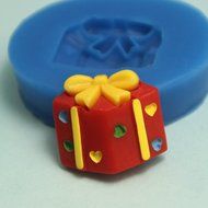 2pcs Silicone Mold Fondant Molds Christmas Cake Mould Mini(Christmas Gift/Bell) N4