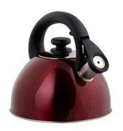 Home Basics Stainless Steel Tea Kettle (Blue) N2