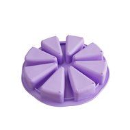 MIREN 8 Triangle Cavity Silicone Portion Cake Mold Scottish Scone &amp; Cornbread Pan Slices Pastry Pan Pizza Slices... N3