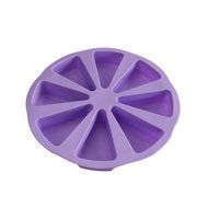 MIREN 8 Triangle Cavity Silicone Portion Cake Mold Scottish Scone &amp; Cornbread Pan Slices Pastry Pan Pizza Slices... N5