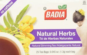 Badia - Natural Herbs Natural Slimming Tea Caffeine-Free - 25 Tea Bags