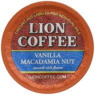 Lion Coffee Vanilla Macadamia Nut for Keurig K-cup Machines (12 Cups/box) N2