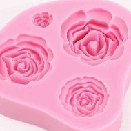 4 pcs Silicone Cake Decoration Fondant Bakeware Mould Mold Birthday Party Baby and Cartoon Themed [version:x7.8... N3
