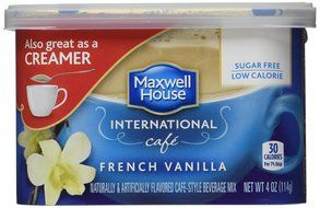 Maxwell House International Coffee Sugar Free French Vanilla Caf?, 4-Ounce Cans (Pack of 6)