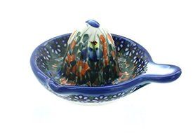 Polish Pottery Spring Butterfly Lemon Squeezer