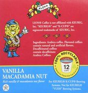 Lion Coffee Vanilla Macadamia Nut for Keurig K-cup Machines (12 Cups/box) N6