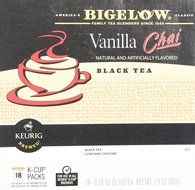 Bigelow Vanilla Chai Tea Keurig K-Cups, 18 Count