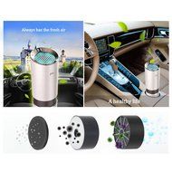 Car Air Purifier, JFA Smart Car Air Ionizer, Ionic Purifier, Odor Eliminator, Auto Air Cleaner Car Freshener Remove... N6