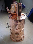 Copper Samovar: Kettle &amp; Pot Free Energy Water Heater