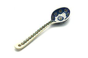 Polish Pottery Spoon - Medium - Peacock