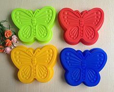 HSE 4PCS butterfly shape silicone mold cake mold cake tools baking tools