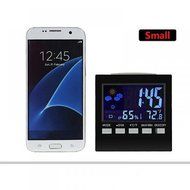 Youzee Indoor Temperature and Humidity Monitor Digital Alarm Clock Night Lighting LCD N3