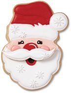 Wilton 2308-3270 2-Piece Christmas Santa Face Cookie Cutter Set N3