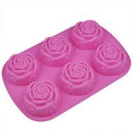 Topro Rose Cavity Silicon Cake Molds Candle Soap Making Molds N2