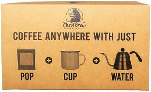 ChestBrew POP (Pour Over Coffee Pouch) Vietnamese Coffee. Strong Single Serve- 18 Brewers N3