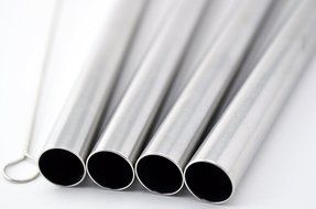 4 BOBA Straw Stainless Steel Extra Wide 1/2" x 9.5" Long Tapioca Pearl Bubble Tea Thick FAT N2