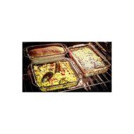 Glasslock 4-Piece Oven Safe Bakeware Rectangle Set, 11 by 7-Inch N2