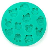 HSE Cute Cartoon Animals Shape Silicone Fandont Cake Mold Kitchen Accessories Chocolate Cake Baking Tools