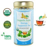 Organic Moringa Ginger Tea (Loose Leaf Tea). USDA Certified Organic. Rich in Antioxidants and Daily Needed Essential... N13