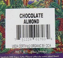 The Organic Coffee Co. Whole Bean, Chocolate Almond, 32 Ounce N2