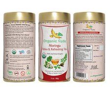 Organic Moringa Ginger Tea (Loose Leaf Tea). USDA Certified Organic. Rich in Antioxidants and Daily Needed Essential... N16