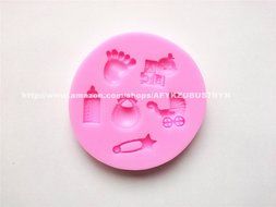 Milk Bottle Shaped Silicone Mould for Fondant Cake Sugar Paste Cake Decoration 3d Cake Toppers Mold Soap Mold...