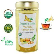 Organic Moringa Ginger Tea (Loose Leaf Tea). USDA Certified Organic. Rich in Antioxidants and Daily Needed Essential... N27