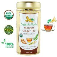 Organic Moringa Ginger Tea (Loose Leaf Tea). USDA Certified Organic. Rich in Antioxidants and Daily Needed Essential... N29