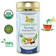 Organic Moringa Ginger Tea (Loose Leaf Tea). USDA Certified Organic. Rich in Antioxidants and Daily Needed Essential... N30