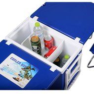 Giantex Multi Function Rolling Cooler with Table and 2 Chairs Picnic Camping Outdoor N2