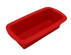 CookEasy Premium Non-stick Silicone Square and Rectangle Pan Set - Cherry Red - Demolds Easily