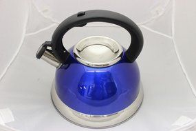 CONCORD 2.8 Quart Extra Thick Tri-ply Bottom Tea Kettle Whistling Spout (BLUE)
