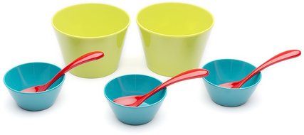 Zak Designs Tiny Chef 6-Piece Kids Baking &amp; Activity Set for Baking Cupcakes, Flora Design N8