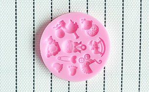 Martha Art Craft - Sugarcraft Decorating Kit Baby Shower Party Molds Silicone Silicone Soap Mold,silicone Cake... N2