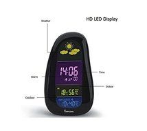 Camonity Cobblestone Shaped Forecast RF Remote Wireless Weather Station In/outdoor Hygrometer Temperature Meter... N5