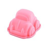 Lariy Car Shaped Silicone Cake Biscuit Baking Mold Tray Pink