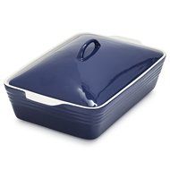 Sur La Table Navy Oven-to-Table Casserole with Lid M96 WINE , 4 qt.
