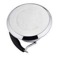 Whistling Tea Kettle, Stainless Steel, Flat Bottom, Bakelite Fold-down Handle, Removable Insert Tea Infuser, Stovetop...