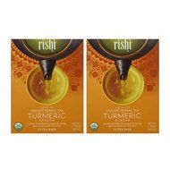 Rishi Tea Organic Herbal Tea Caffeine-Free Turmeric Ginger -- 15 Tea Bags N3