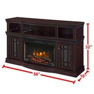 Muskoka 370-154-48 Sutton 56" Media Espresso Electric Fireplace