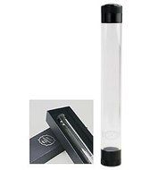 Clear Tempered Glass Travel Cigar Tube w/Hygrometer &amp; Humidifier (8-1/4") ~ Choose Your Color N2