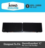 GermGuardian FLT5250PT 5000 Series C Pet 3-in-1 Air Cleaning Comparable Purifier HEPA + Carbon Pre Filter; Home... N2