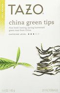Tazo Teas, China Green Tips, Green Tea, 20 Filterbags, 1.4 oz (40 g) - 2pcs