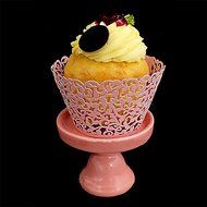 BUTEFO 50 Pcs Cupcake Holders Hollow Carving Decor Wrapper Wraps Cupcake Muffin Paper Holders (Gold) N24