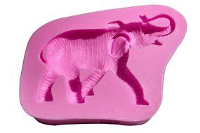 Wocuz MK588 Silicone Elephant Shape Fondant Mold Candy Making Mold Cake Decoration Gum Mould N2