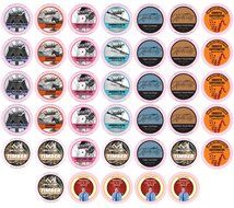 Two Rivers Flavored Sampler Pack Single-Cup Coffee for Keurig K-Cup Brewers, 40 Count N9
