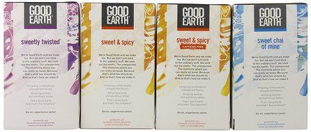 Good Earth Black Tea Variety Pack, 4 Boxes, each with 18 bags N4